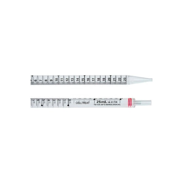 Celltreat CELLTREAT 25ml Serological Pipet, Individually Wrapped in Bags, Sterile, 200/Case 229025B - main